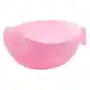 Colador Plástico Lavar Arroz Granos Frutas Verduras Alimento Rosado 24x18x13cm