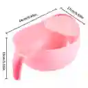 Colador Plástico Lavar Arroz Granos Frutas Verduras Alimento Rosado 24x18x13cm