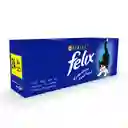 Felix Pouch 24 Uds Surtidos Caja Felix Gato Alimento Humedo