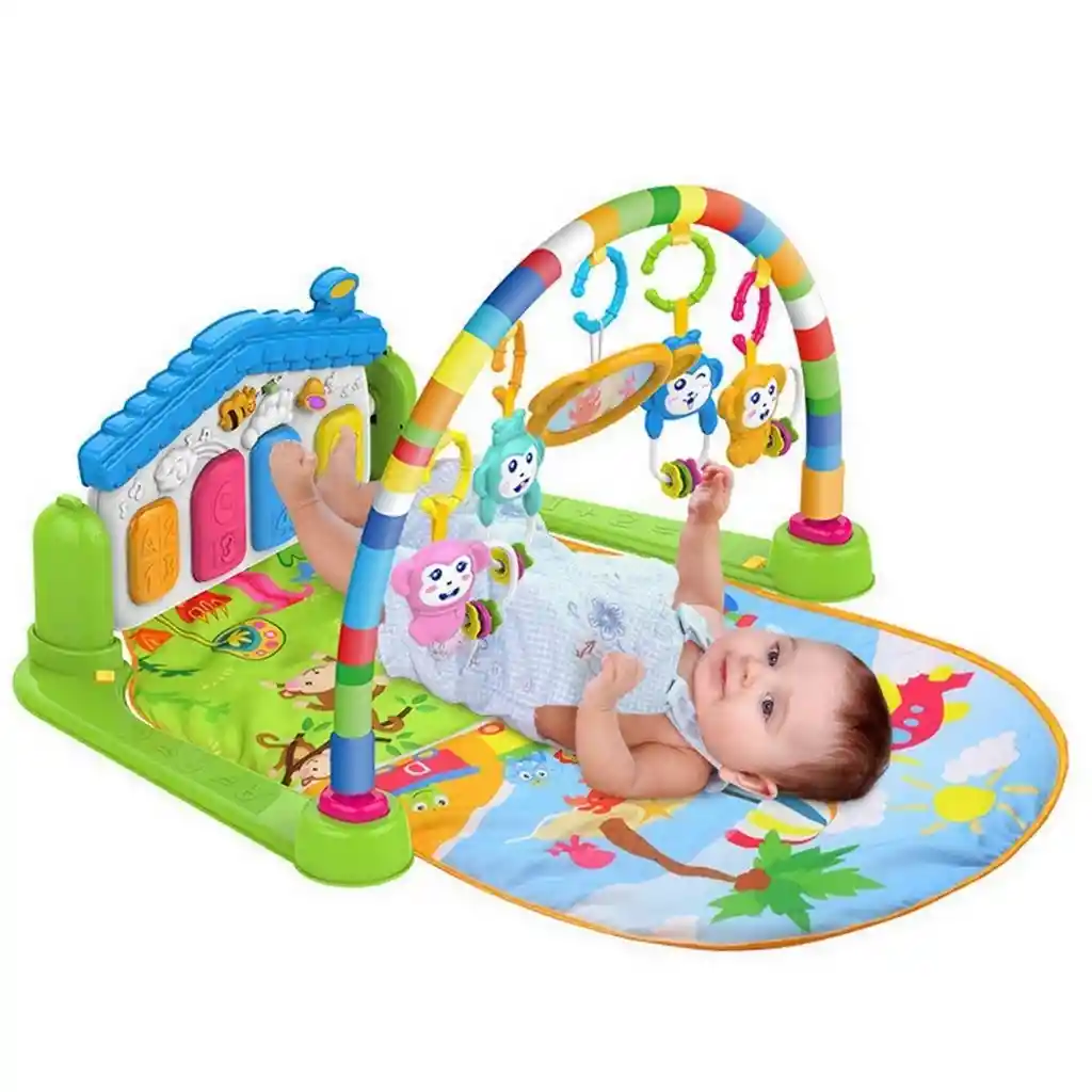 Gimnasio Piano Tapete Sonajero Musical Boogy Para Bebes