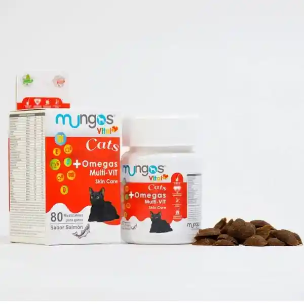 Mungosvital Cats + Omegas Multivit X 80 Masticable