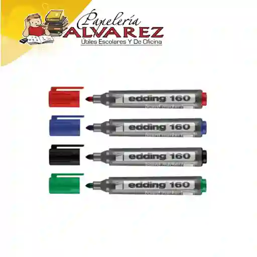 Marcador Edding E-160 Borrable Punta Redonda