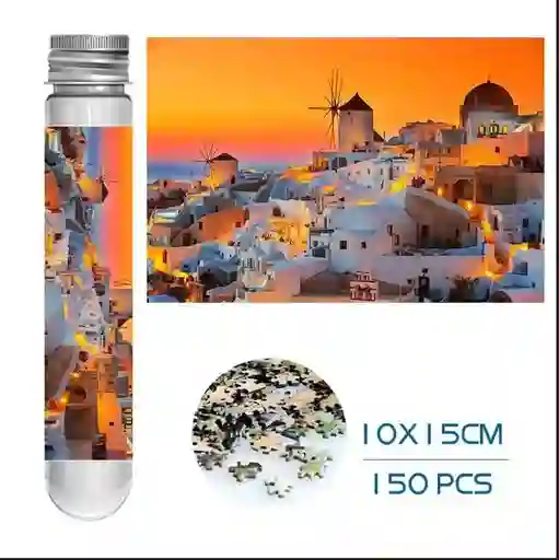 Mini Rompecabezas 150pcs Santoriniat Sunset