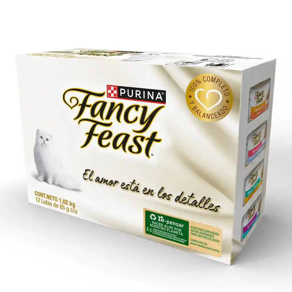 Alimento Húmedo Para Gato Fancy Feast Promo X 12 Uds Fancy Feast Fancy Feast 12 Uds