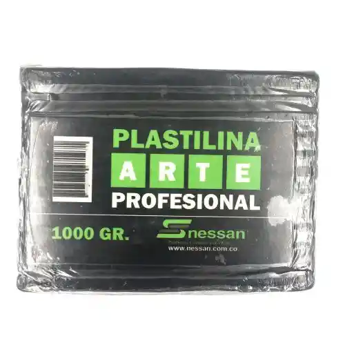 Nessan Plastilina Profesional - 1kl, Negro