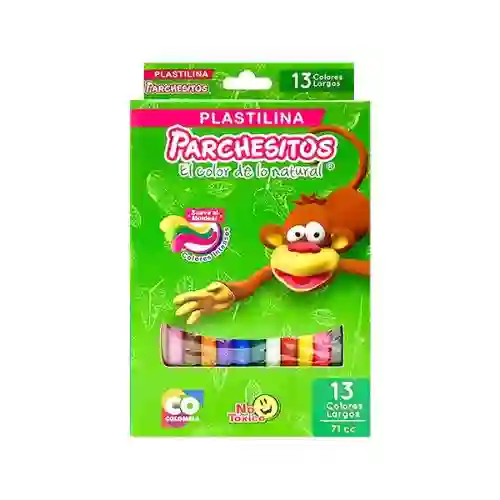 Parchesitos Plastilina Grande - Surtido X13