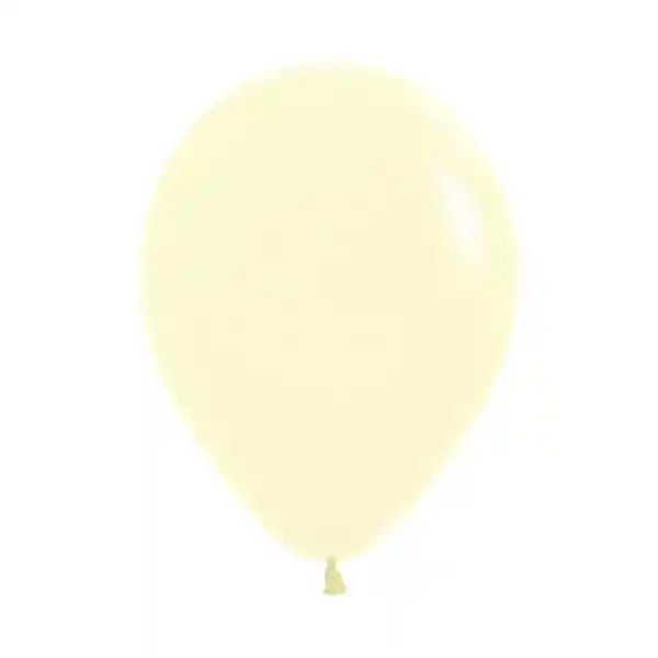 Globos Amarillo Pastel Mate R18 X 6 Unidades Sempertex