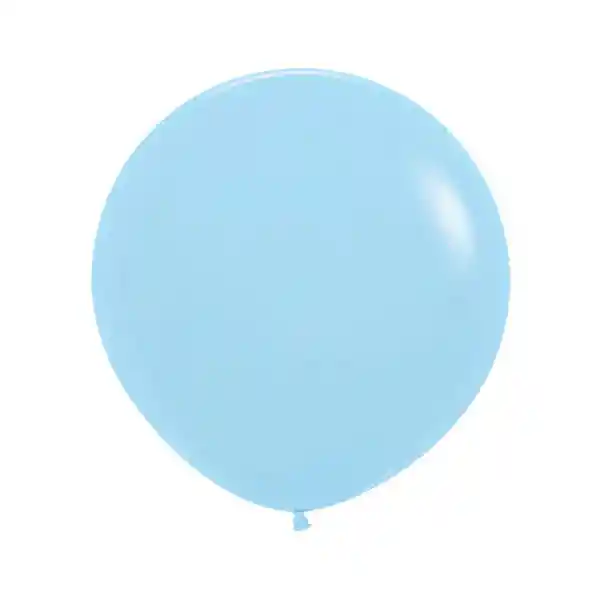 Globos Azul Pastel Mate R18 X 6 Unidades Sempertex