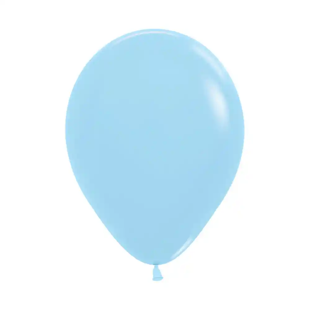 Globos Azul Pastel Mate R9 X 50 Unidades Sempertex