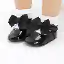 Zapatos Suela Blanda Para Bebes Zapatilla Para Niñas Negra 6-12m