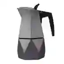 Cafetera Italiana 6 Tazas Aluminio Moka Mango Plastico Expreso