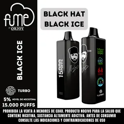 Vape Fume Nicky Jam Black Hat Black Ice 15000 Puffs 5%