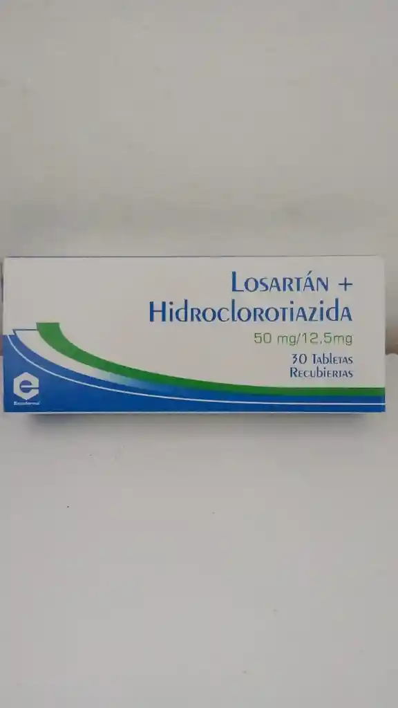 Losartan+hidroclorotiazida 50/12.5 Mg X 30 Tab