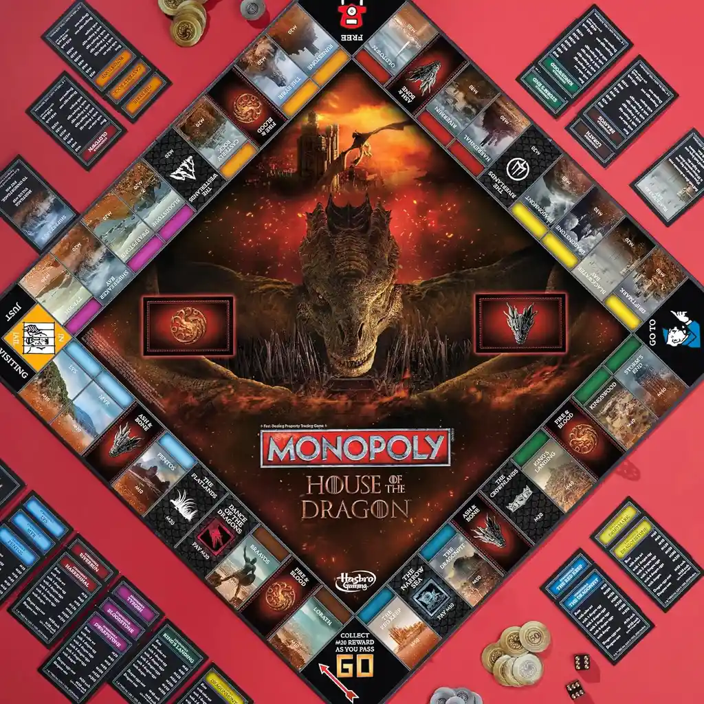 Monopoly Monopolio House Of The Dragon Edition Juego De Mesa En Ingles