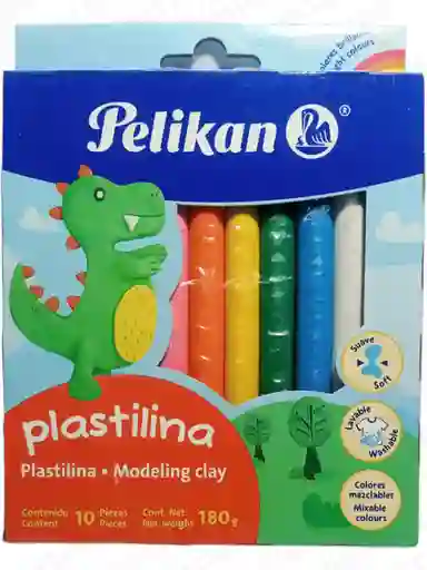 Plastilina Pelikan 10 Colores 180g