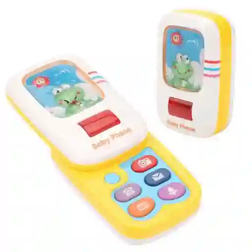 Teléfono Celular Rana Sol Juguete Luces Bebe Niño + Baterias