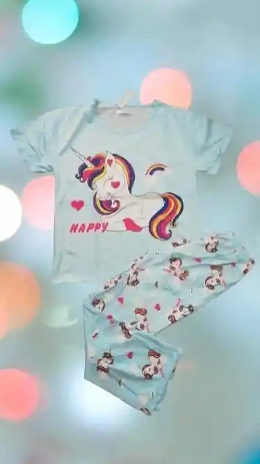 Pijama Dama Pantalon Largo Y Camiseta Talla Unica