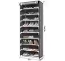 Zapatera Organizador Closet Zapatos 9 Niveles 27 Pares Tela Color Gris