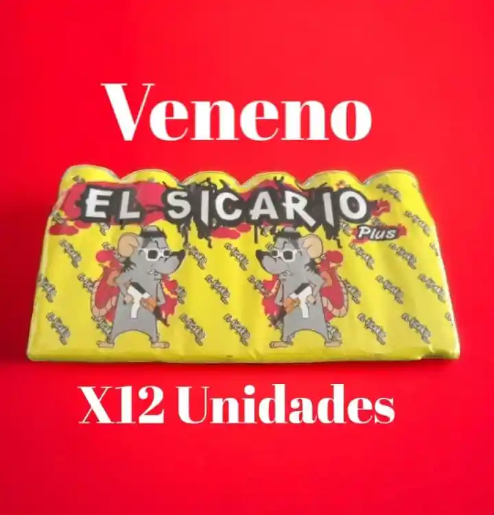 Veneno Sicario Mata Ratas Y Ratones X12 Unidades