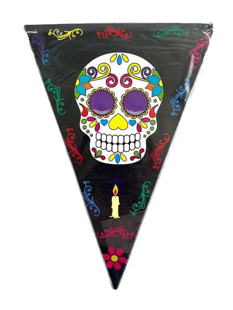 Banderines Motivo Catrina Fiesta Mexicana Halloween