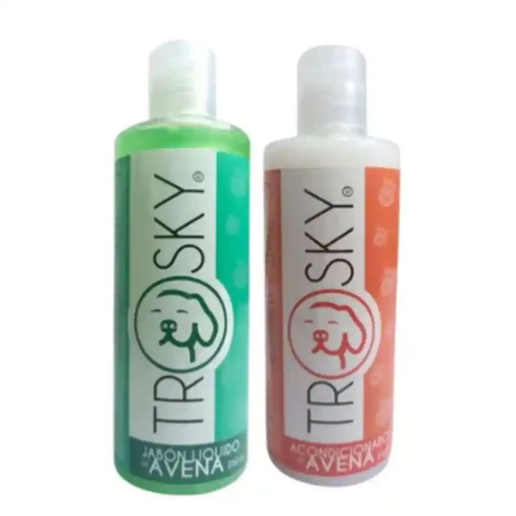 Kit Trosky Jabon + Acondicionador De Avena X 250 Ml Para Mascota