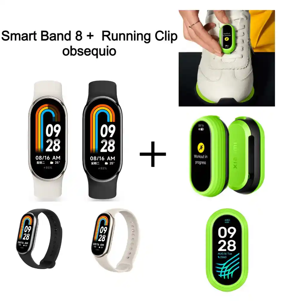 Xiaomi Smart Band 8 + Running Clip Obsequio