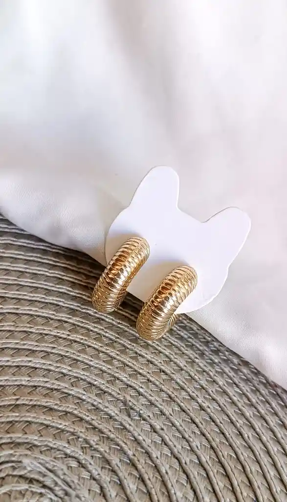 Aretes De Acero Elegantes