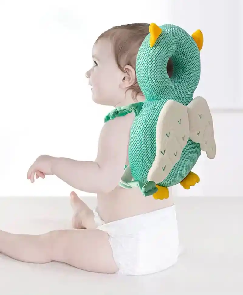 Maleta Bolso Cojin Anticaidas Para Bebe Varios Modelos Buho Verde