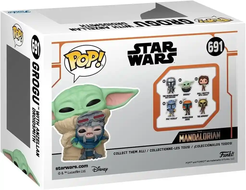 Funko Pop Star Wars Figura Coleccionable Grogu (grogu With Anzellan Droidsmith)