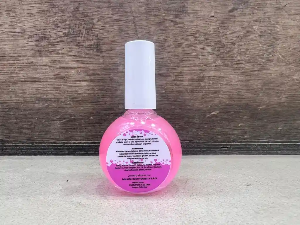 Super Removedor En Gel Miracle Para Esmalte Semi Permanente 30 Ml