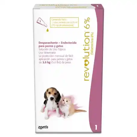 Revolution 6% X 0.25ml Cachorros Y Gatitos