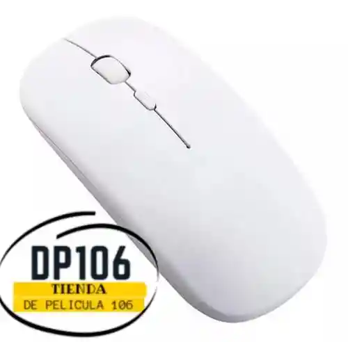 Mouse Inalambrico Blanco De Pilas