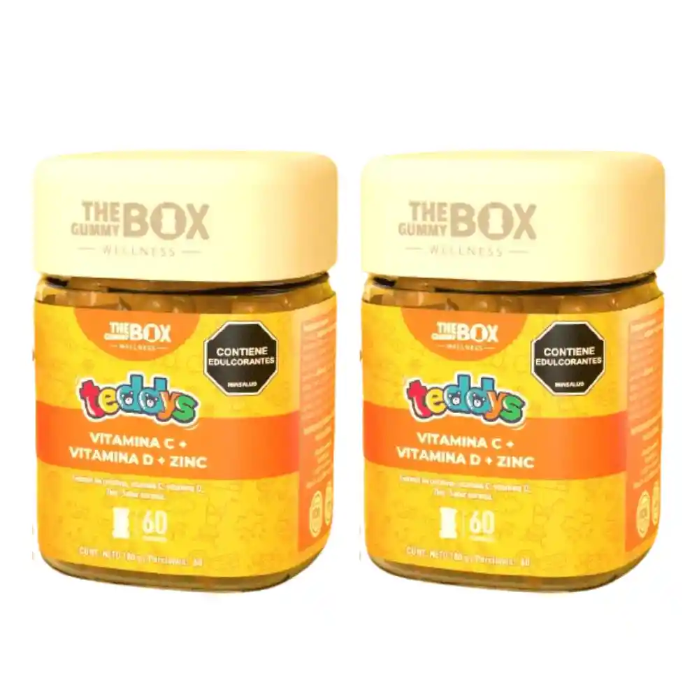 The Gummy Box Kids Vitamina C + Zinc Para Niños (kit X2 Unidades)