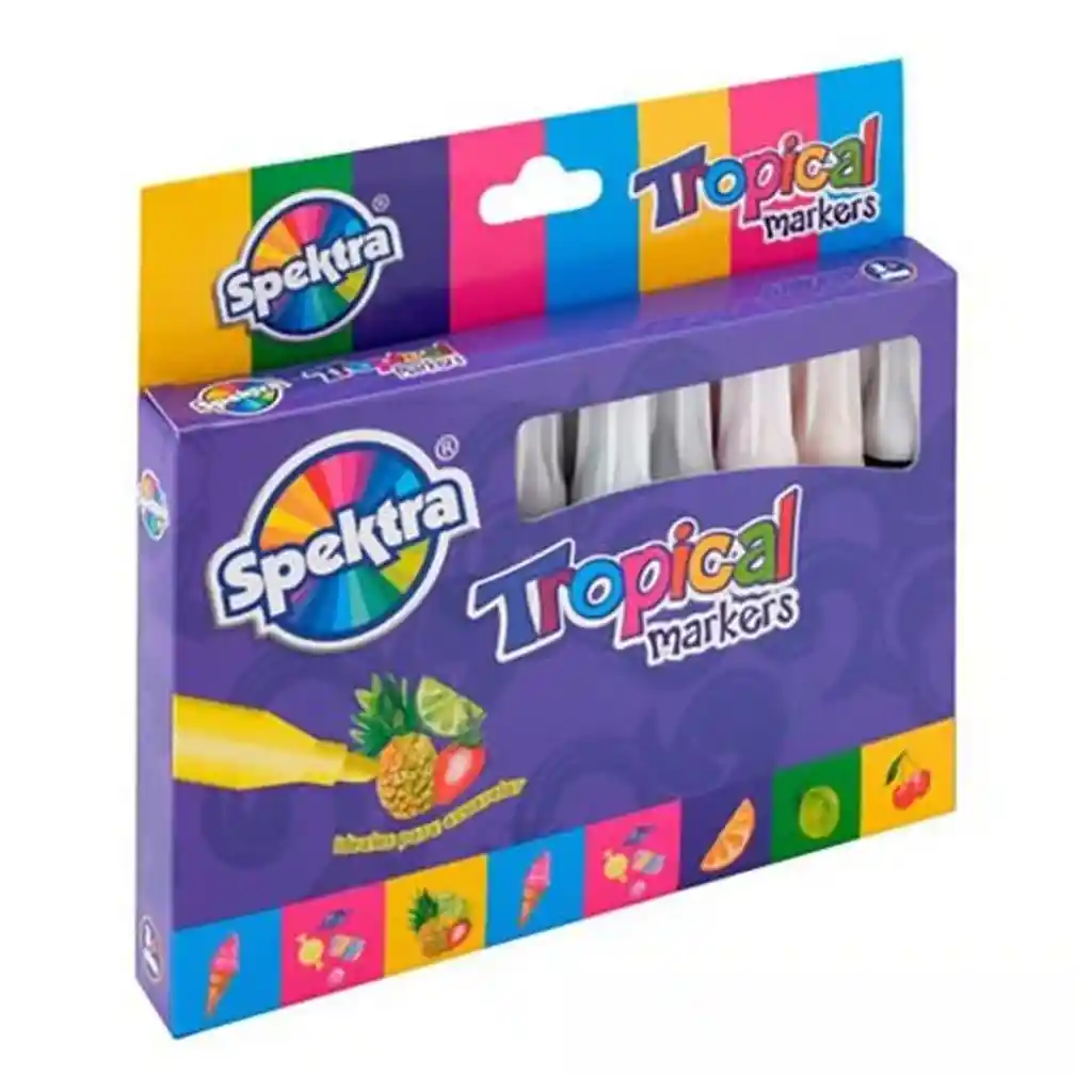 Set Marcadores Spektra Tropical Markers Aromatizados Niños