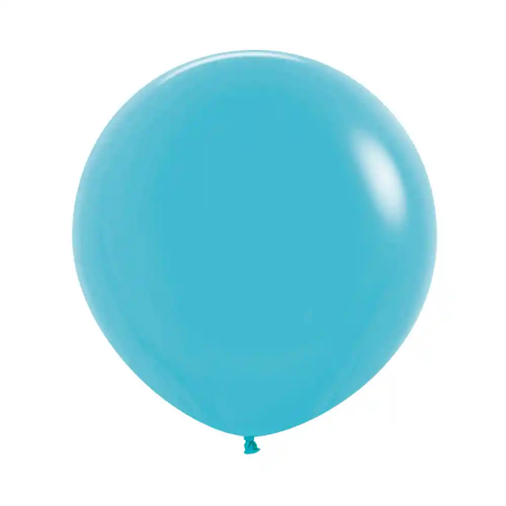 Globos Azul Caribe Fashion R24 X 3 Unidades Sempertex