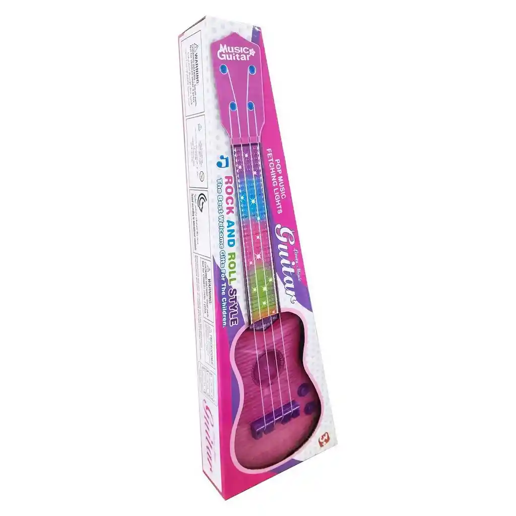 Guitarra Para Niña Juguete Luces + Sonidoregalo + Baterias