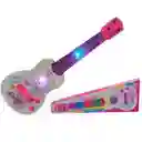 Guitarra Rosa Niña Juguete Luces + Sonido Regalo + Baterias