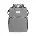 Pañalera Morral 3 En 1 Color Gris