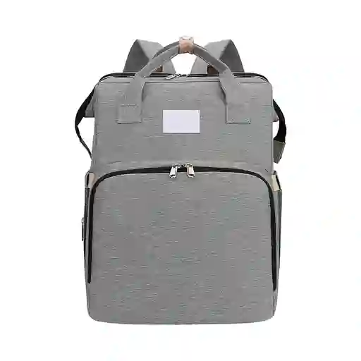 Pañalera Morral 3 En 1 Color Gris