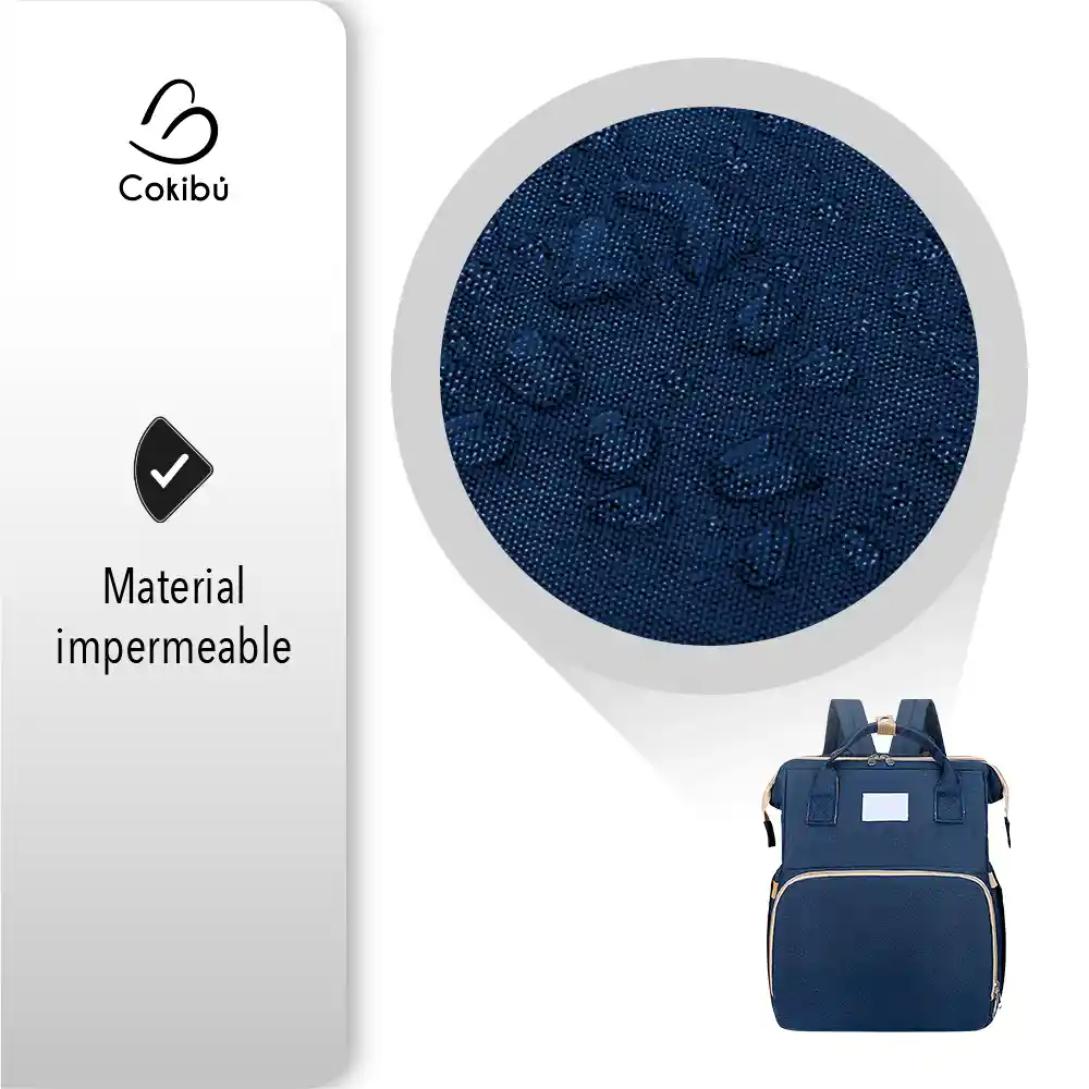 Pañalera Morral 3 En 1 Color Azul Oscuro