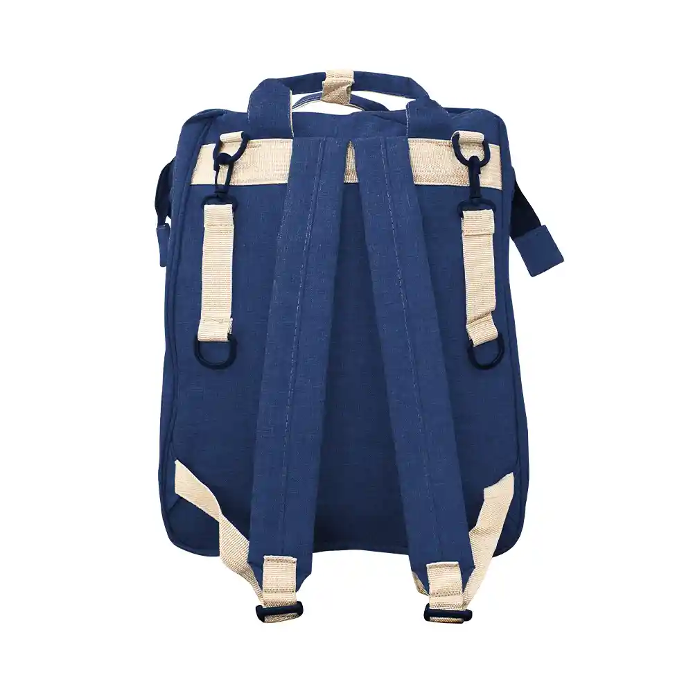 Pañalera Morral 3 En 1 Color Azul Oscuro