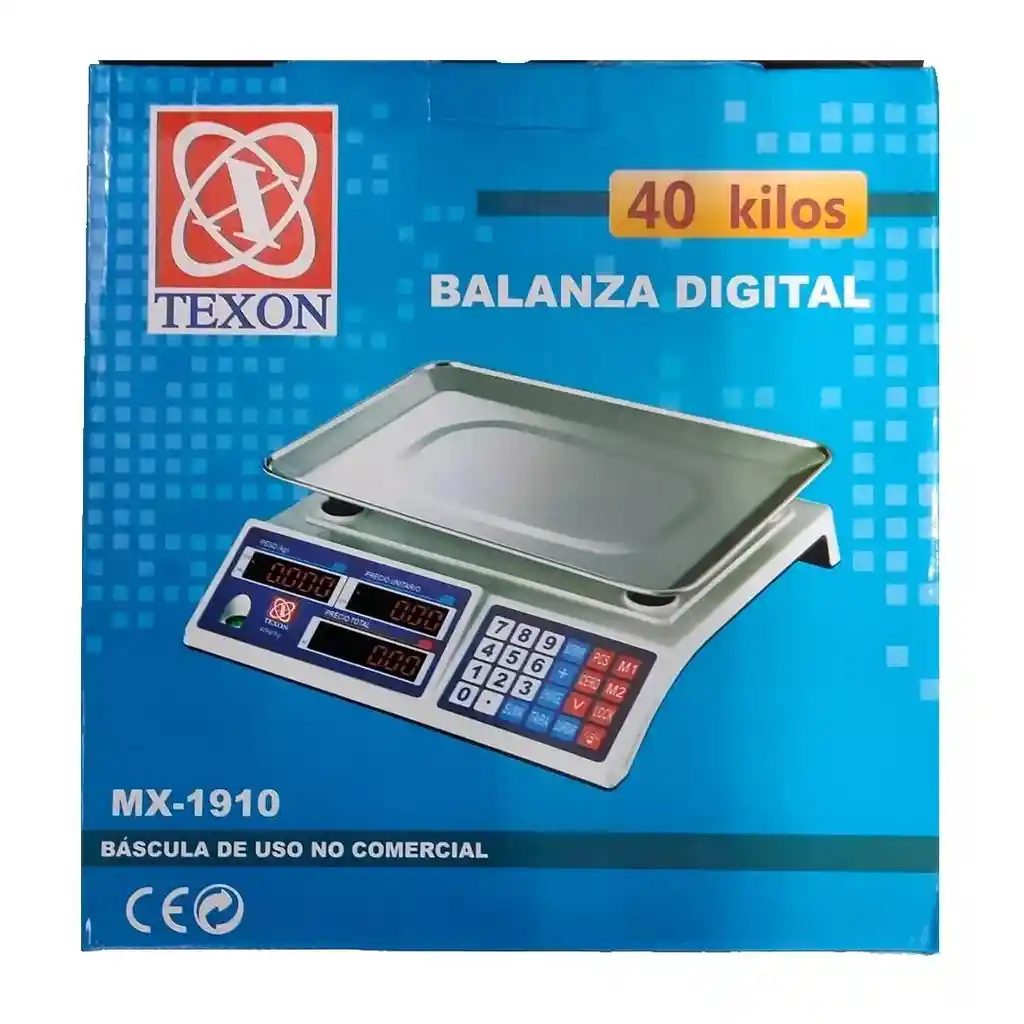 Bascula Electrónica Balanza Digital Gramera 40 Kg