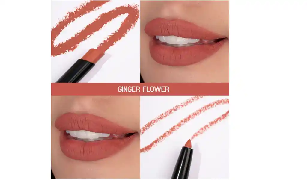 Lip Liner + Lipstick 1st Scene Labial Doble Tono Gingerflower Atenea