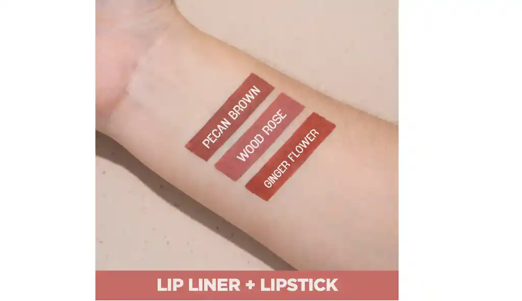 Lip Liner + Lipstick 1st Scene Labial Doble Tono Gingerflower Atenea