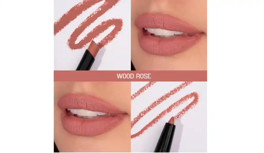 Lip Liner + Lipstick 1st Scene Labial Doble Tono Woodrose Atenea