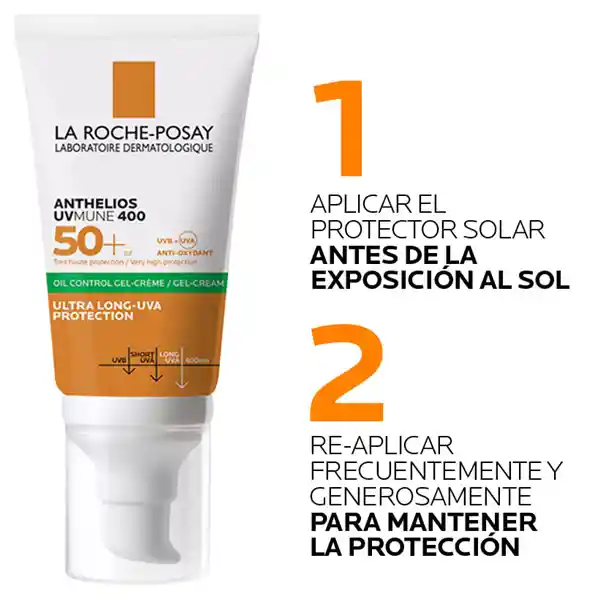 Protector Solar Gel La Roche Posay Uvmune Oil 50ml