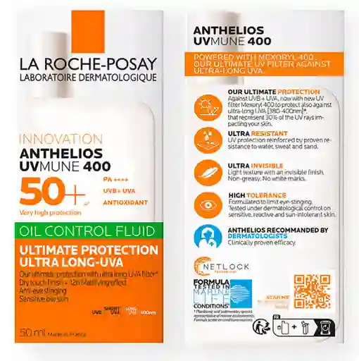 Protector Solar La Roche Anthelios Uvm 400 50ml