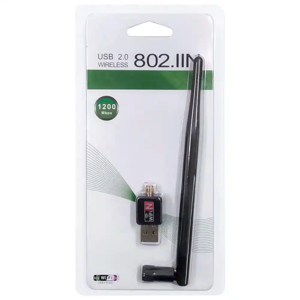 Adaptador Wi-fi Usb 2.0 De Alta Velocidad 1200 Mbps Antena