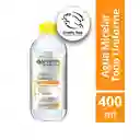 Agua Micelar Garnier Express Aclaratono Uniforme 400 Ml