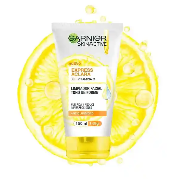 Gel Limpiador Facial Garnier Tono Uniforme Vitamina C 150ml